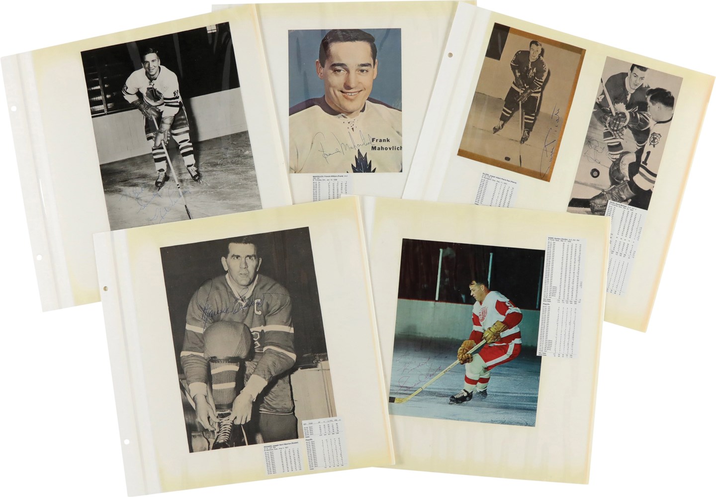 Signed Hockey Photo and Magazine Images with Cuts (37)