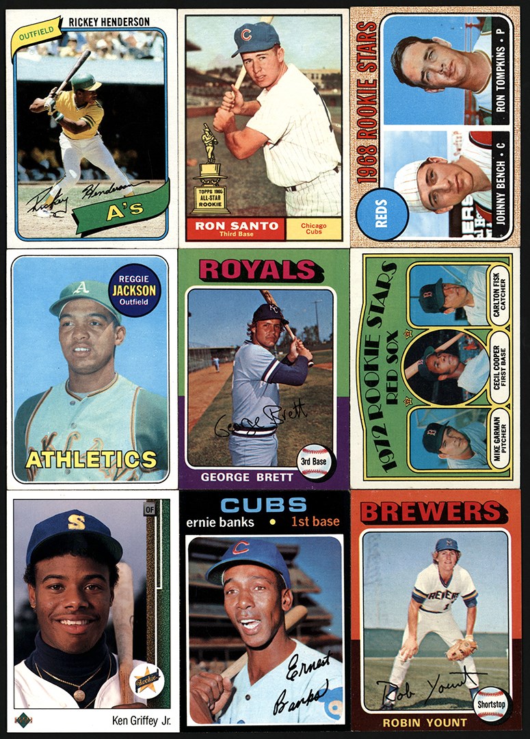 1948-1989 Baseball Card Archive w/Hall of Famers and Rookies (200+)