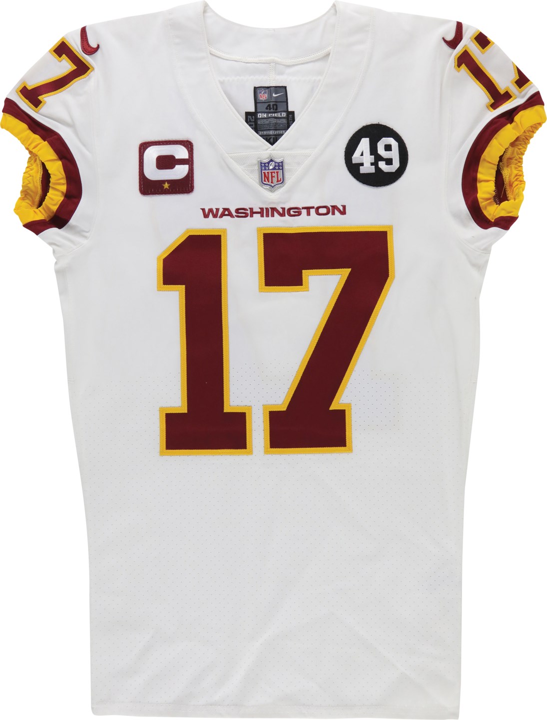 2020 Terry McLaurin Washington Football Team Game Jersey Signed & Inscribed to Adrian Peterson (PSA)