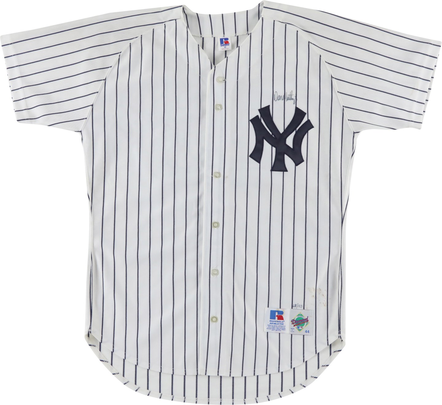 Don Mattingly Signed Limited Edition Yankees Jersey 68/123