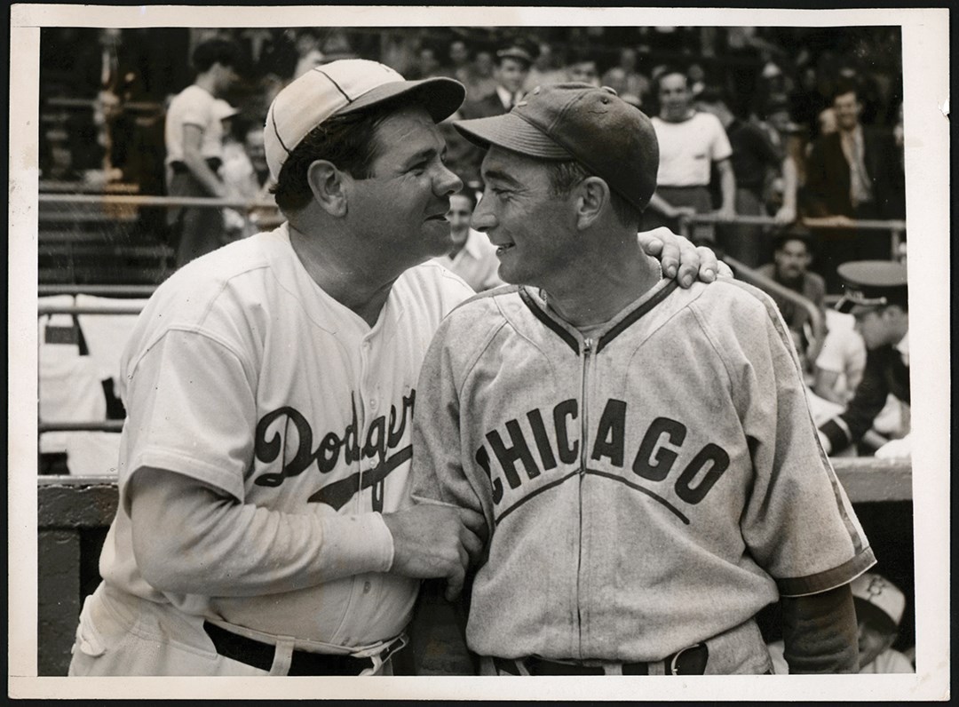 - 1938 Babe Ruth & Tony Lazzeri Acme Photo (PSA Type I)
