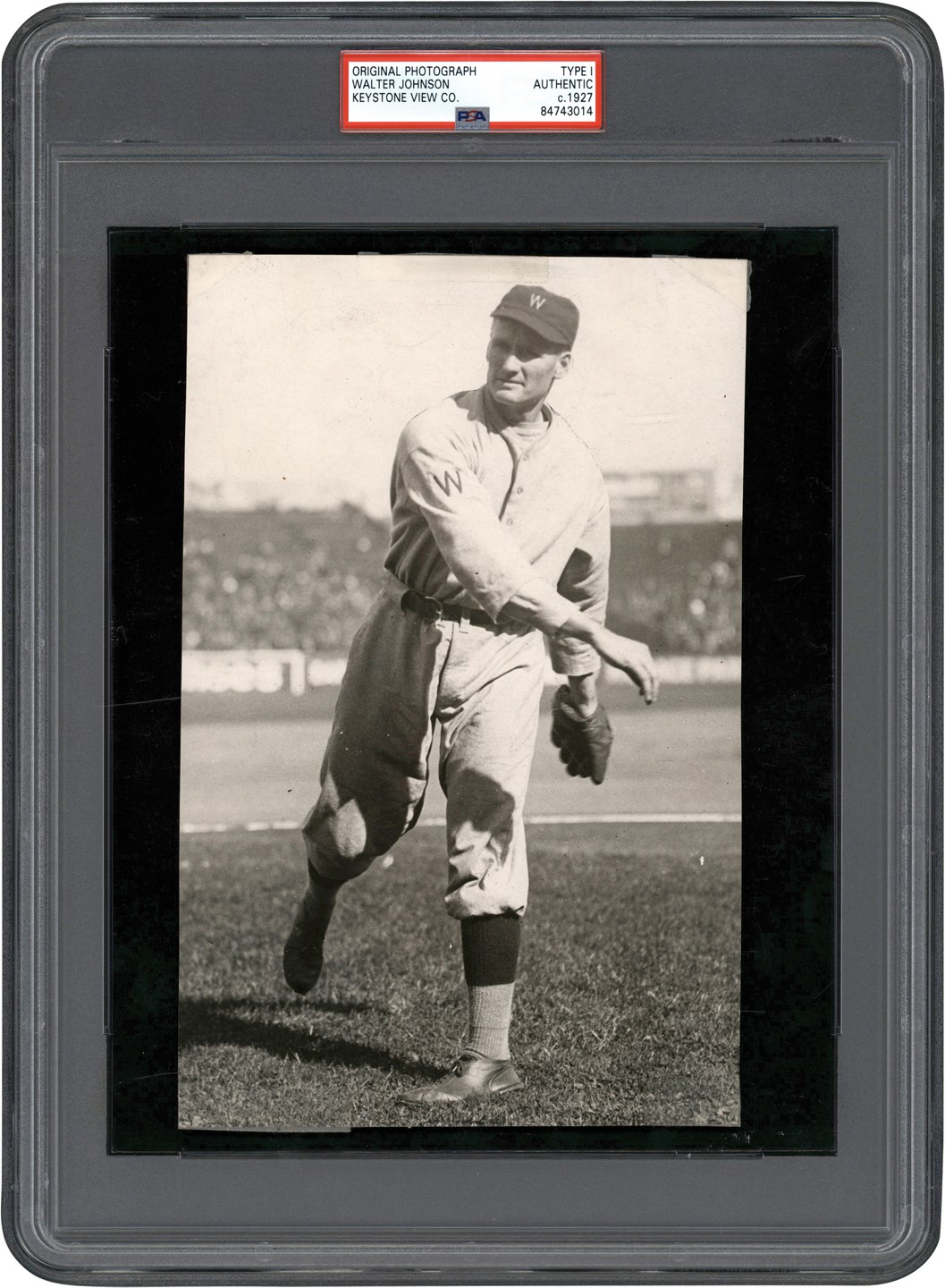 Vintage Sports Photographs - Circa 1927 Walter Johnson Keystone Co Photo (PSA Type I)