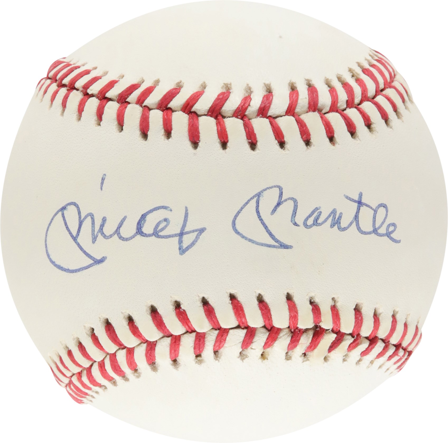 Mantle and Maris - Mickey Mantle Single-Signed Baseball (PSA)