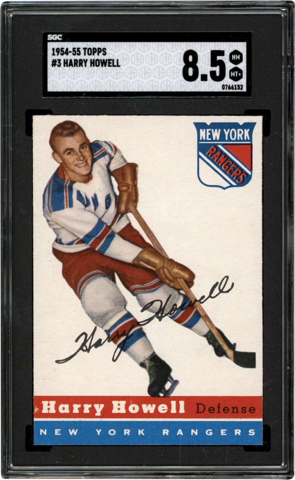 - 1954-1955 Topps Hockey #3 Harry Howell SGC NM-MT+ 8.5