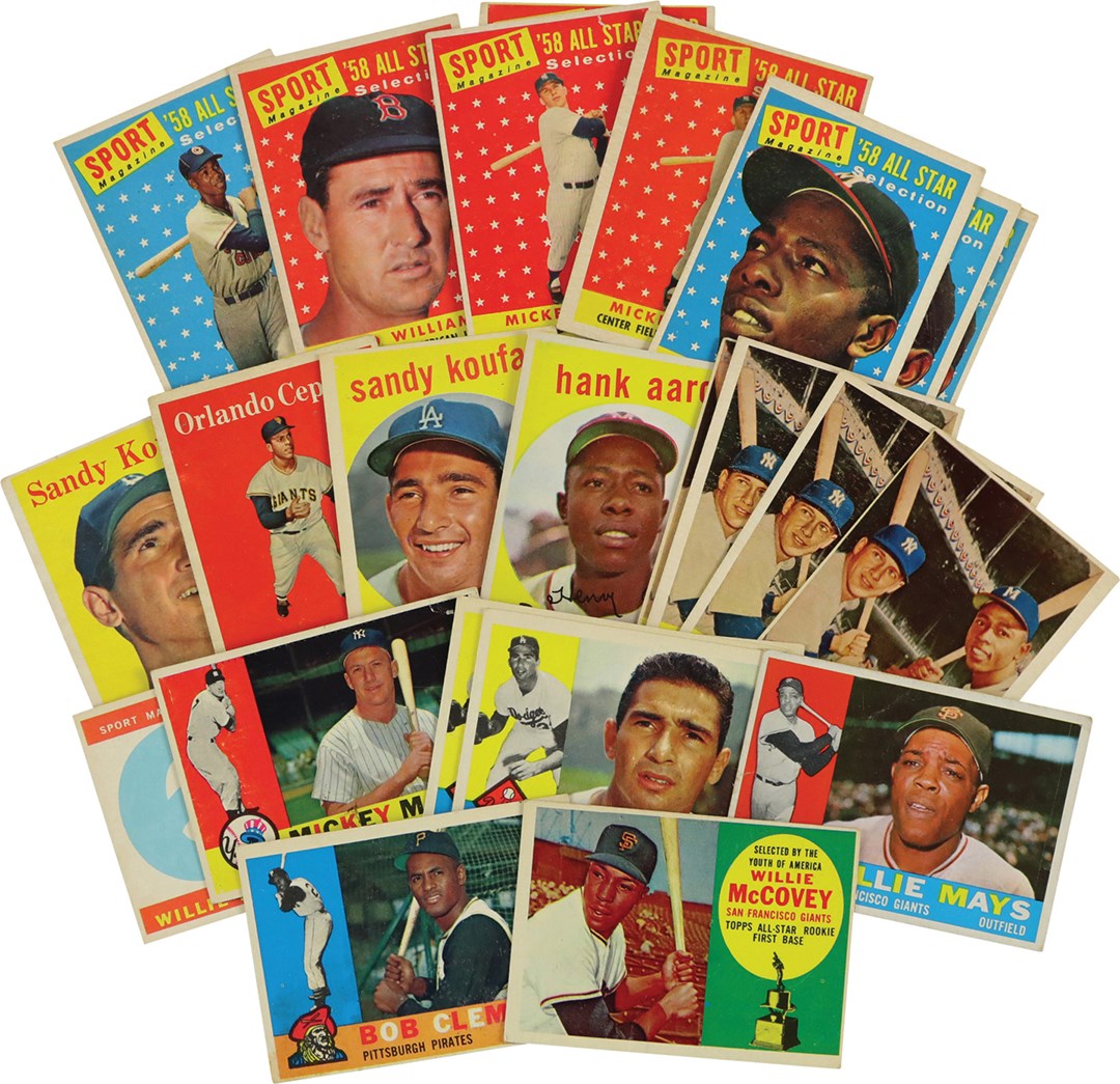 - 1958-1960 Topps Collection w/Mantle, Aaron & Mays  (200+)