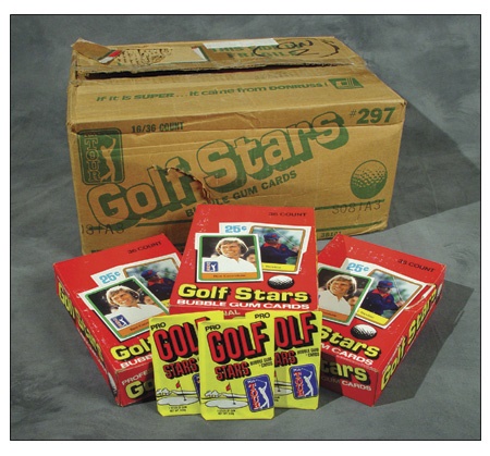 Unopened Wax Packs Boxes and Cases - 1981 Donruss Golf Wax Case (16 boxes)