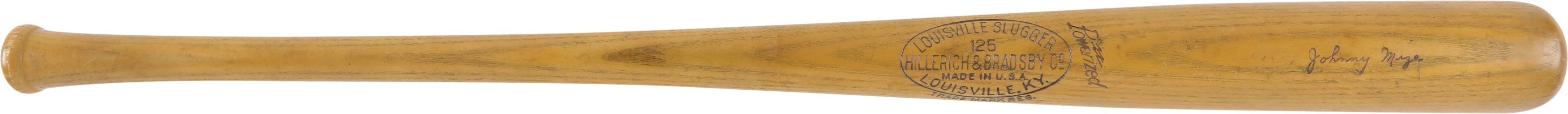Baseball Equipment - 1937-40 Johnny Mize St. Louis Cardinals Game Used Bat (PSA GU 8)