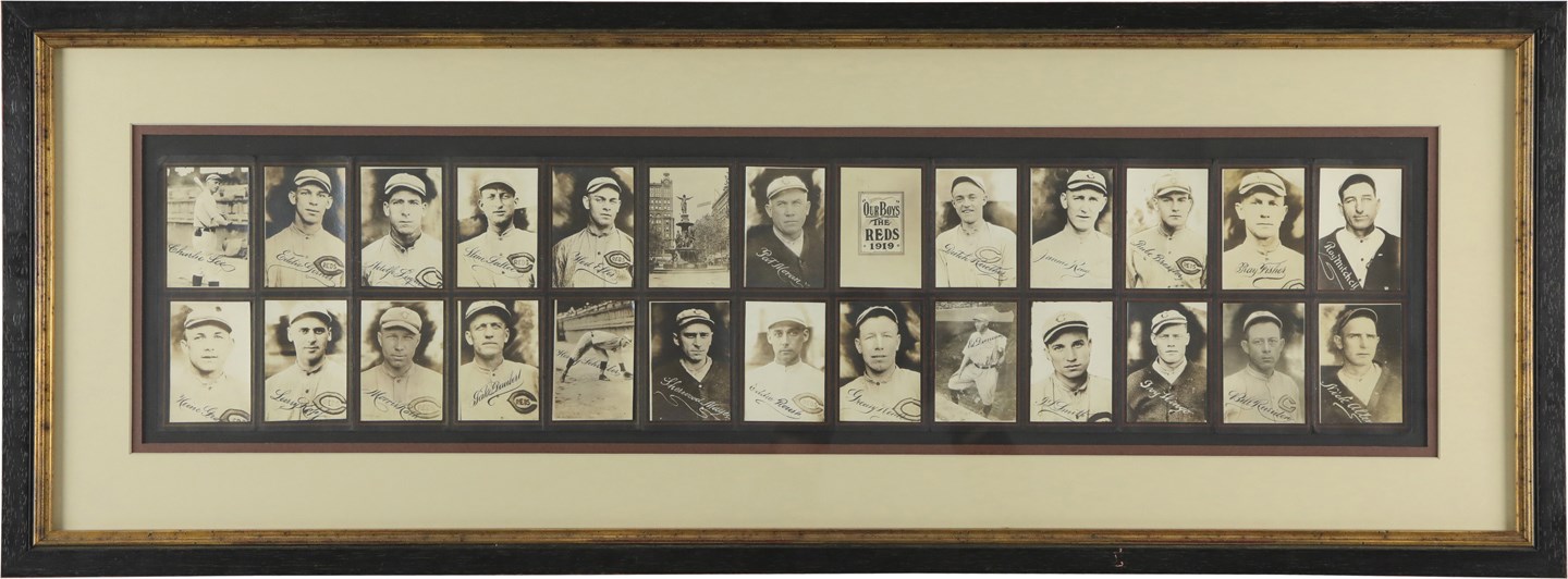 High Grade 1919 Cincinnati Reds "Our Boys" Fold-Out Photographic Display