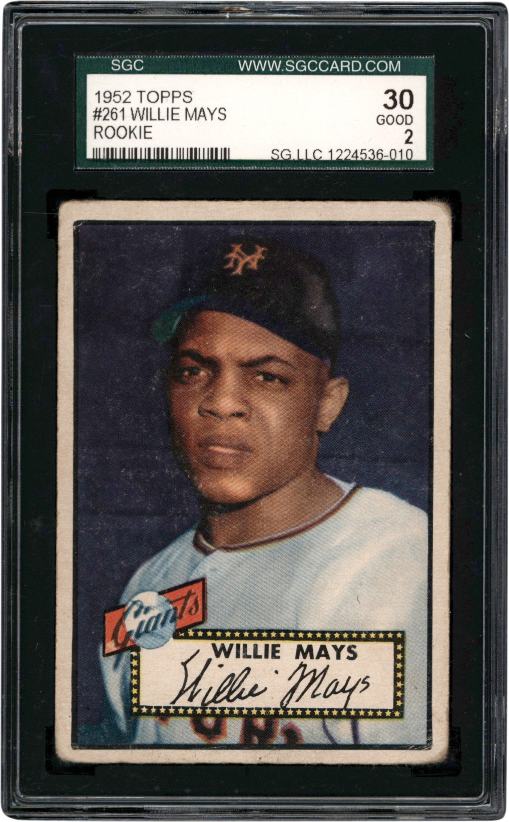 1952 Topps #261 Willie Mays SGC GD 2
