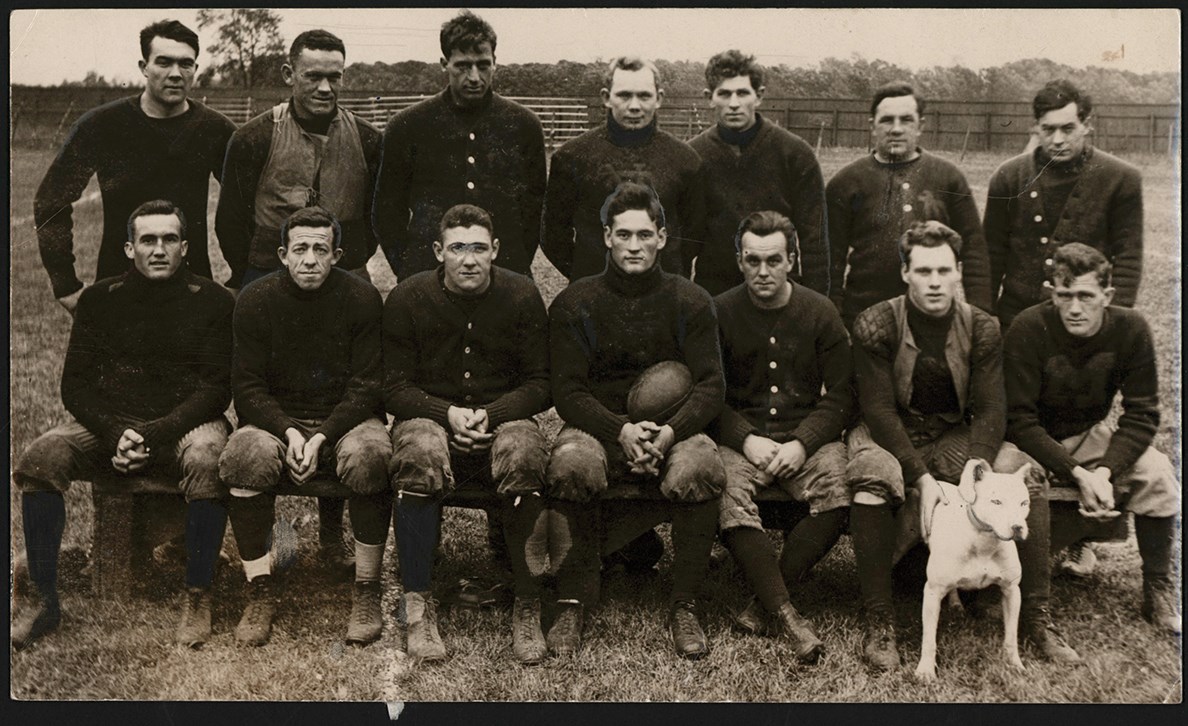 1910 Notre Dame Fighting Irish Photograph En Route to Michigan Before They Canceled Rivalry