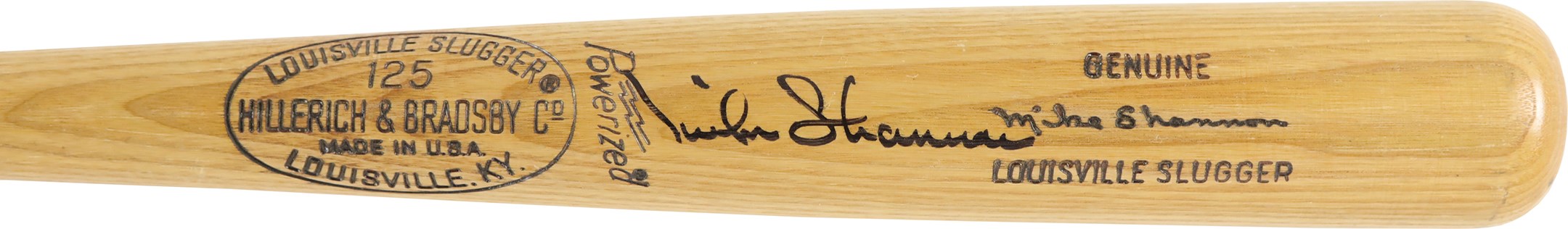Baseball Equipment - Mike Shannon St. Louis Cardinals Signed Professional Model Bat