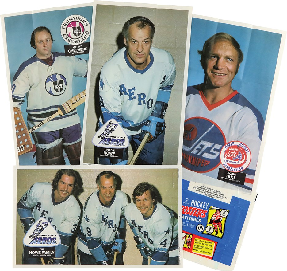 Hockey Cards - 1973-1974 O-Pee-Chee WHA Hockey Posters Complete Set (20) w/Wrapper