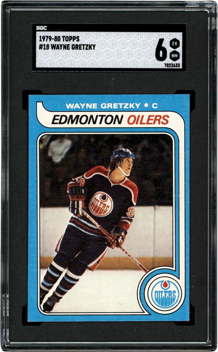 Hockey Cards - 1979-80 Topps #18 Wayne Gretzky SGC 6