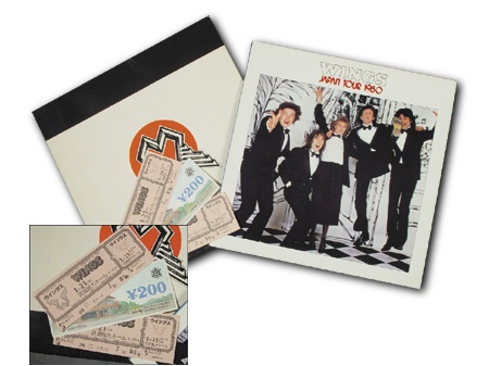 - 1980 Paul McCartney Japan “Pot Bust” Tour Program and Unused Tickets