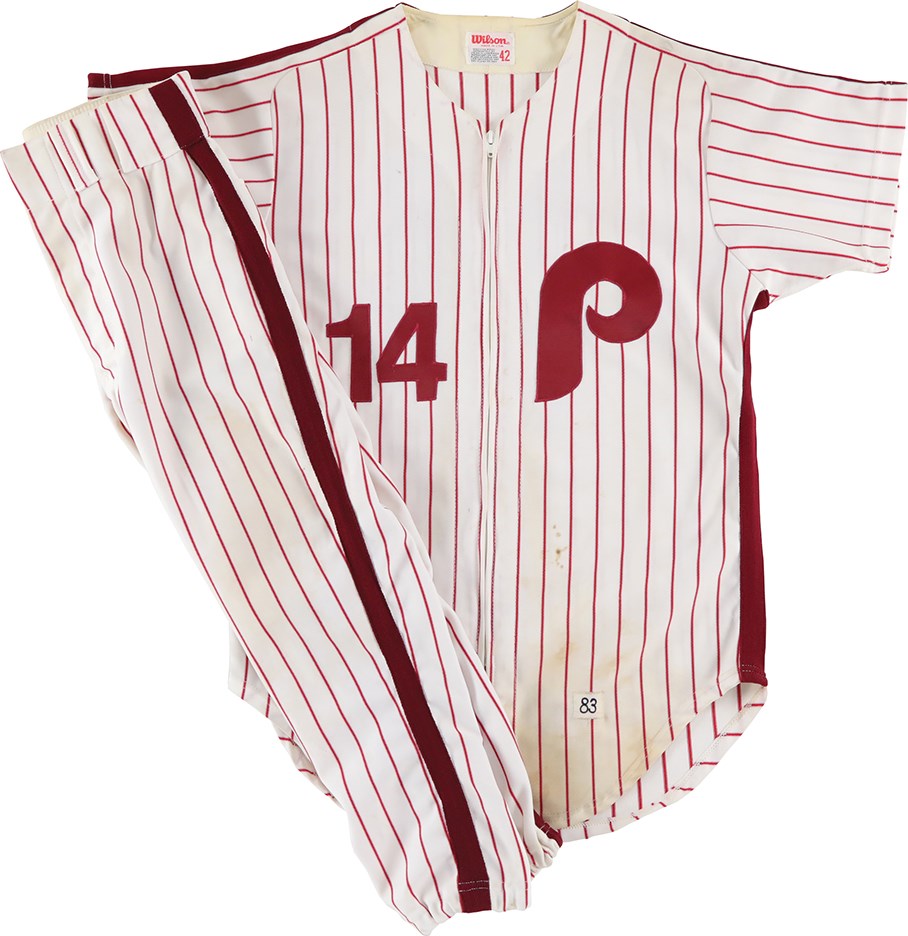 Baseball Equipment - 1983 Philadelphia Phillies Minor League Game Used Uniform #14