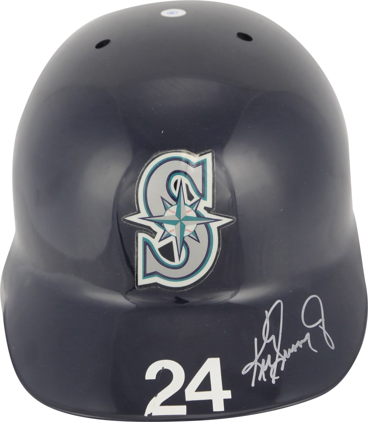 Baseball Equipment - Circa 1996 Ken Griffey Jr. Seattle Mariners Signed Game Used Helmet (Griffey Jr. COA)