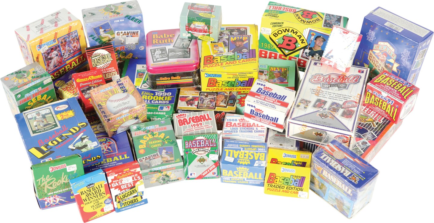 1981-1994 Massive Oddball Baseball Card Hoard w/Complete Sets & Sealed Boxes (100+)