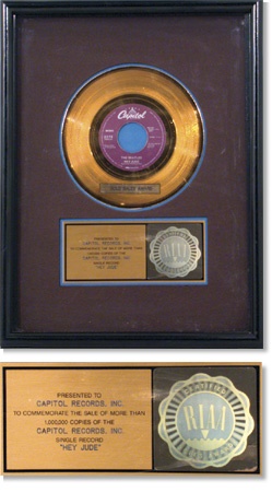 Beatles Awards - Beatles Gold 45 Award