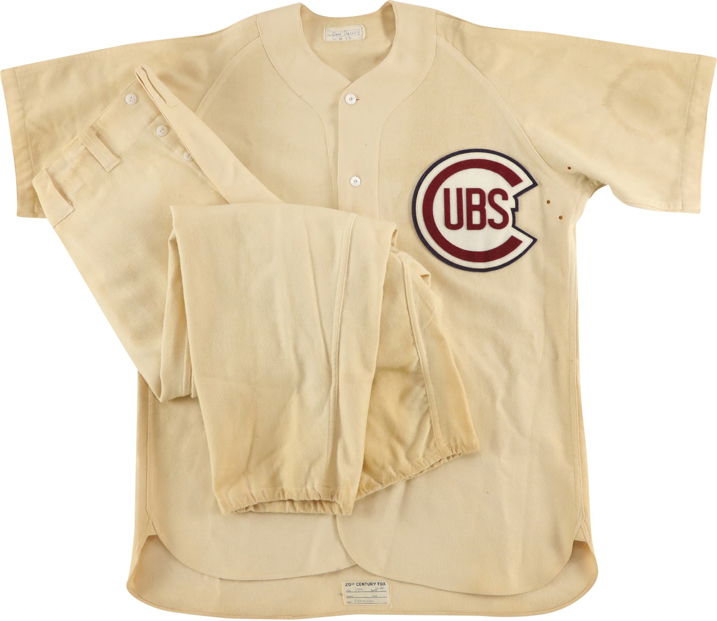 Baseball Equipment - 1952 Dan Dailey (as Dizzy Dean) "The Pride of St Louis" Set Worn Uniform