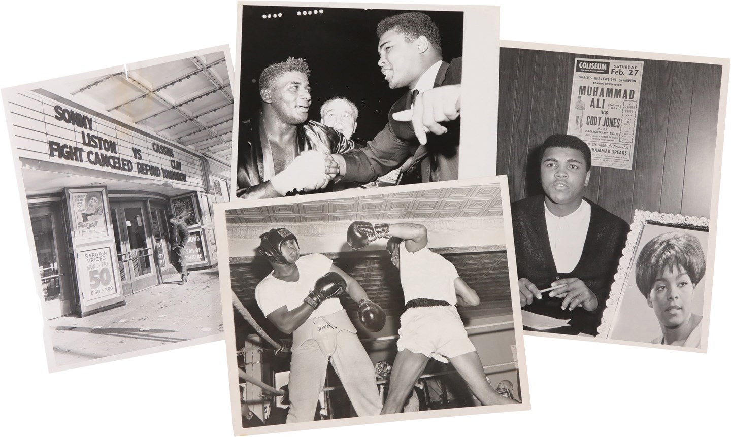 Vintage Sports Photographs - 1964 & 1965 Cassius Clay Photo Collection of Four (PSA Type I)