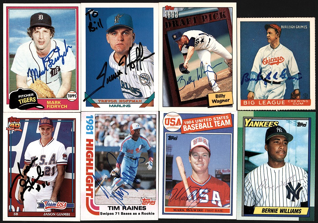 - 1980s-1990s Signed Card Collection w/1985 McGwire (350+)