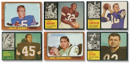 Football Cards - 1962 and 1966 Topps Football Complete Sets