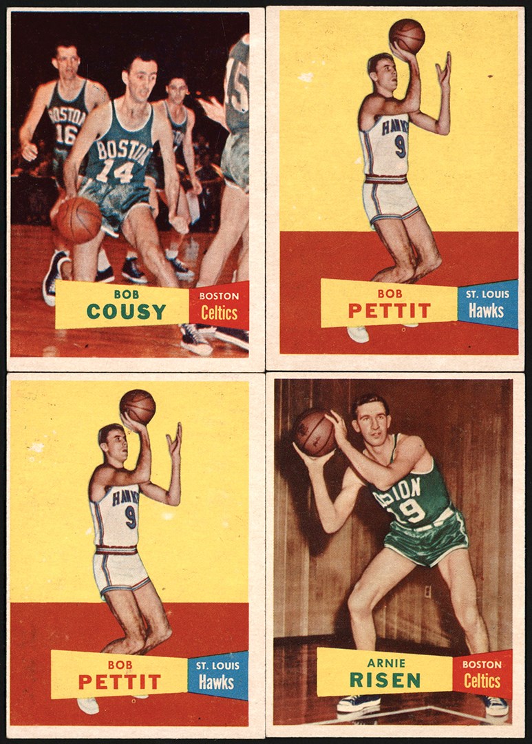 1957-1958 Topps Basketball Collection w/Bob Cousy Rookie  (51)