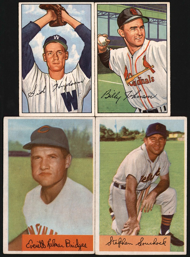 1952-1954 Bowman Wrong Back Collection w/Duke Snider (11)