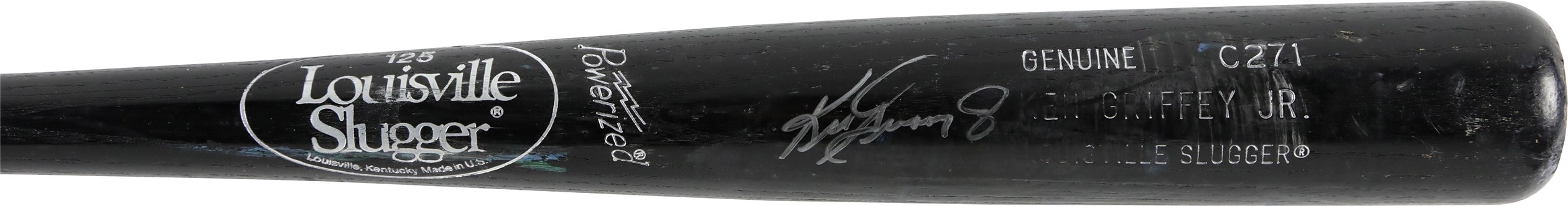 Baseball Equipment - 989 Ken Griffey Jr. Rookie Seattle Mariners Signed Game Used Bat (PSA GU 9)