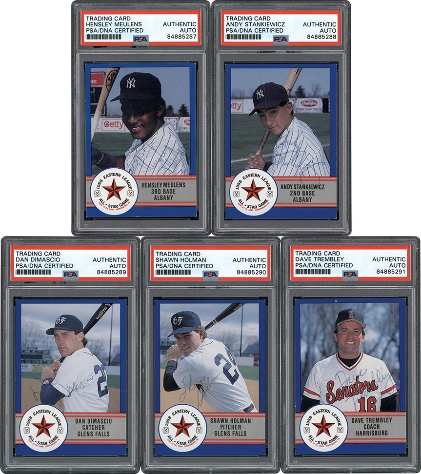 988 ProCards Eastern League All-Star Game Signed Card Collection (5)
