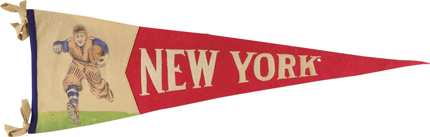 - Rare Circa 1920s New York Football Pennant