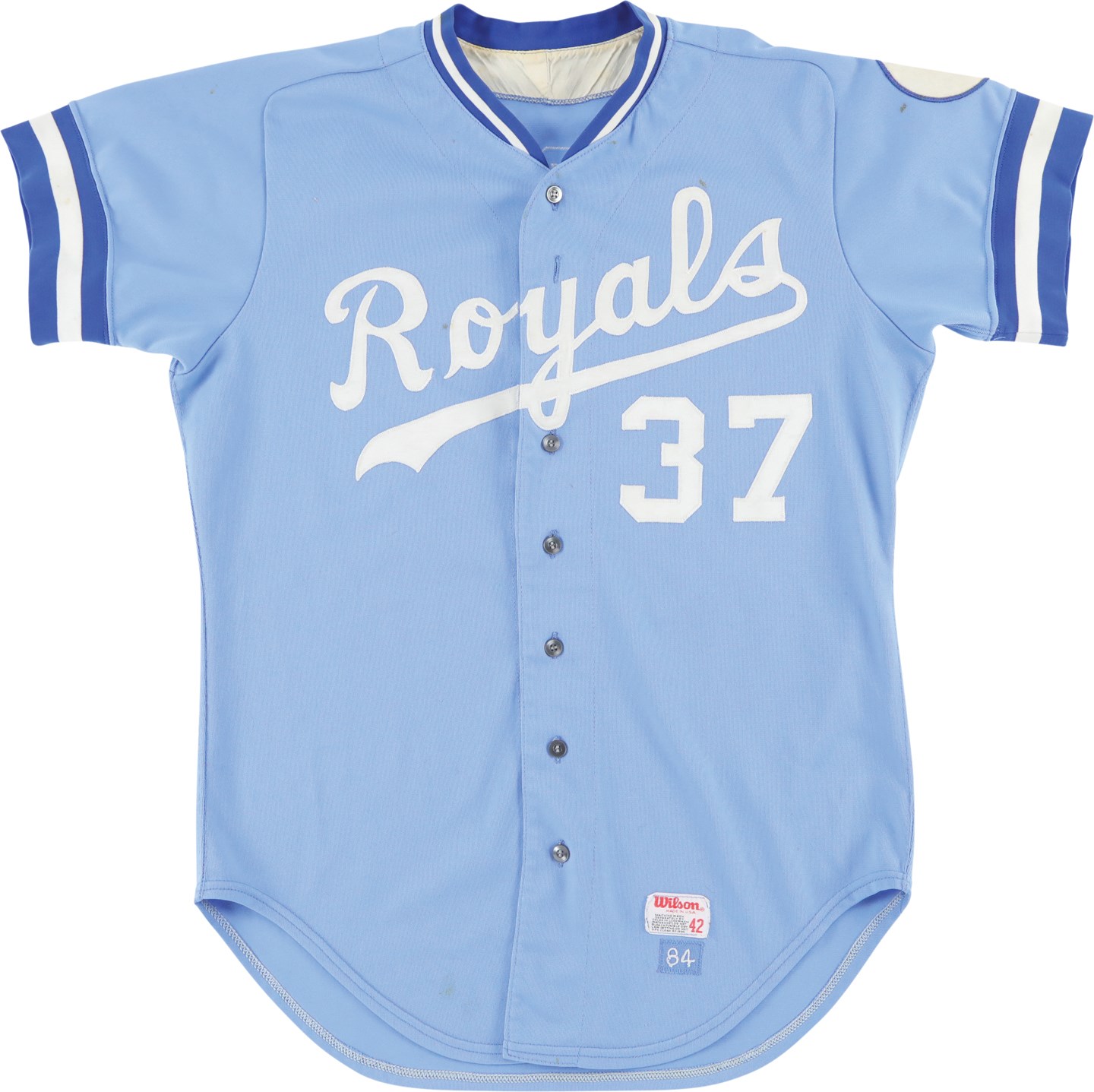 Baseball Equipment - 1984 Charlie Leibrandt Kanas City Royals Game Worn Jersey
