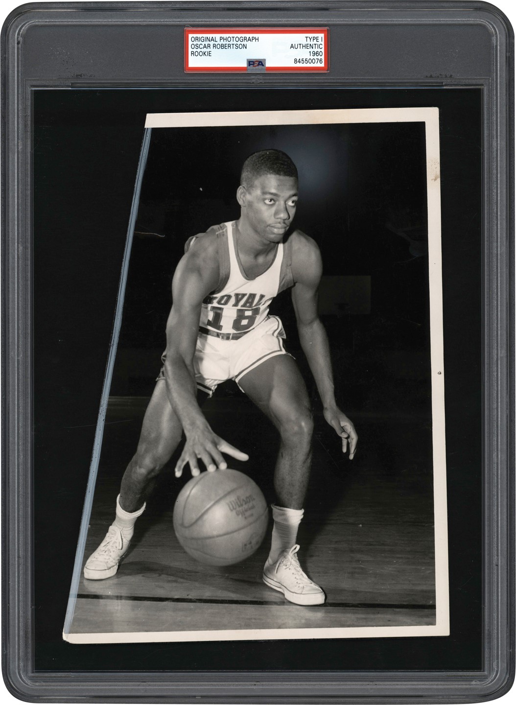1960 Oscar Robertson Rookie Photograph - His Earliest Known NBA Photo (PSA Type I)