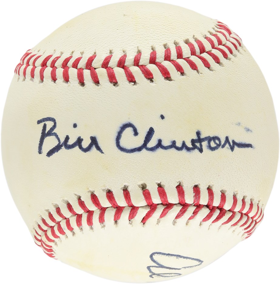 1992 Bill Clinton & Al Gore Signed Baseball