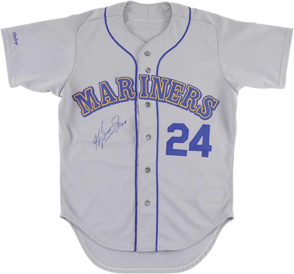 Baseball Equipment - 1989 Ken Griffey Jr. Seattle Mariners Rookie Signed Game Worn Jersey (MEARS A10 & JSA)