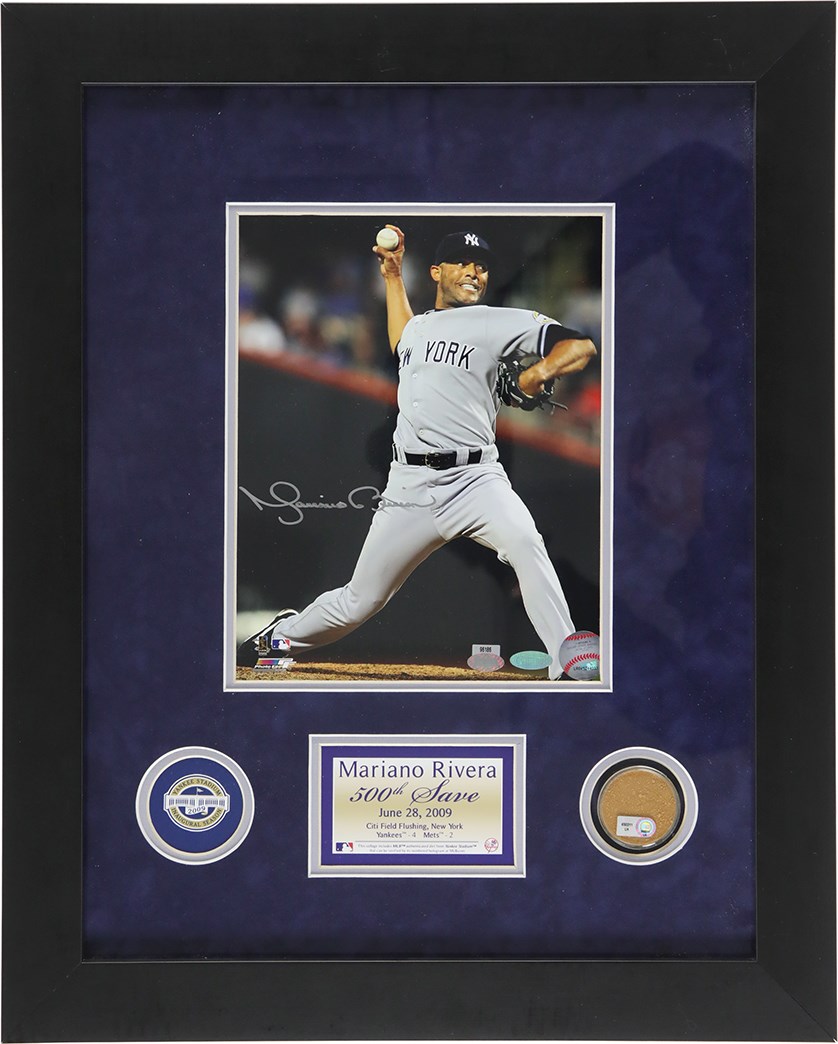 - Mariano Rivera "500th Save" Signed Commemorative Display (Steiner)