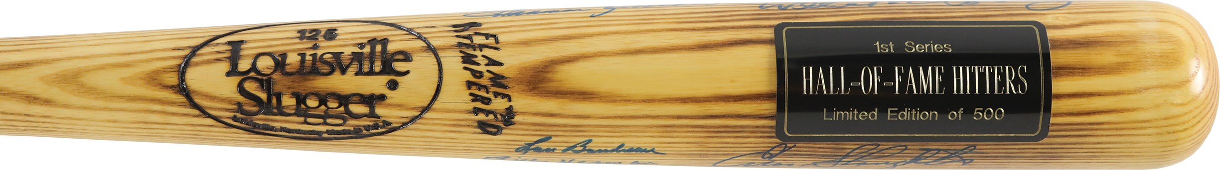 Hall of Fame Hitters Multi-Signed Bat w/Mays