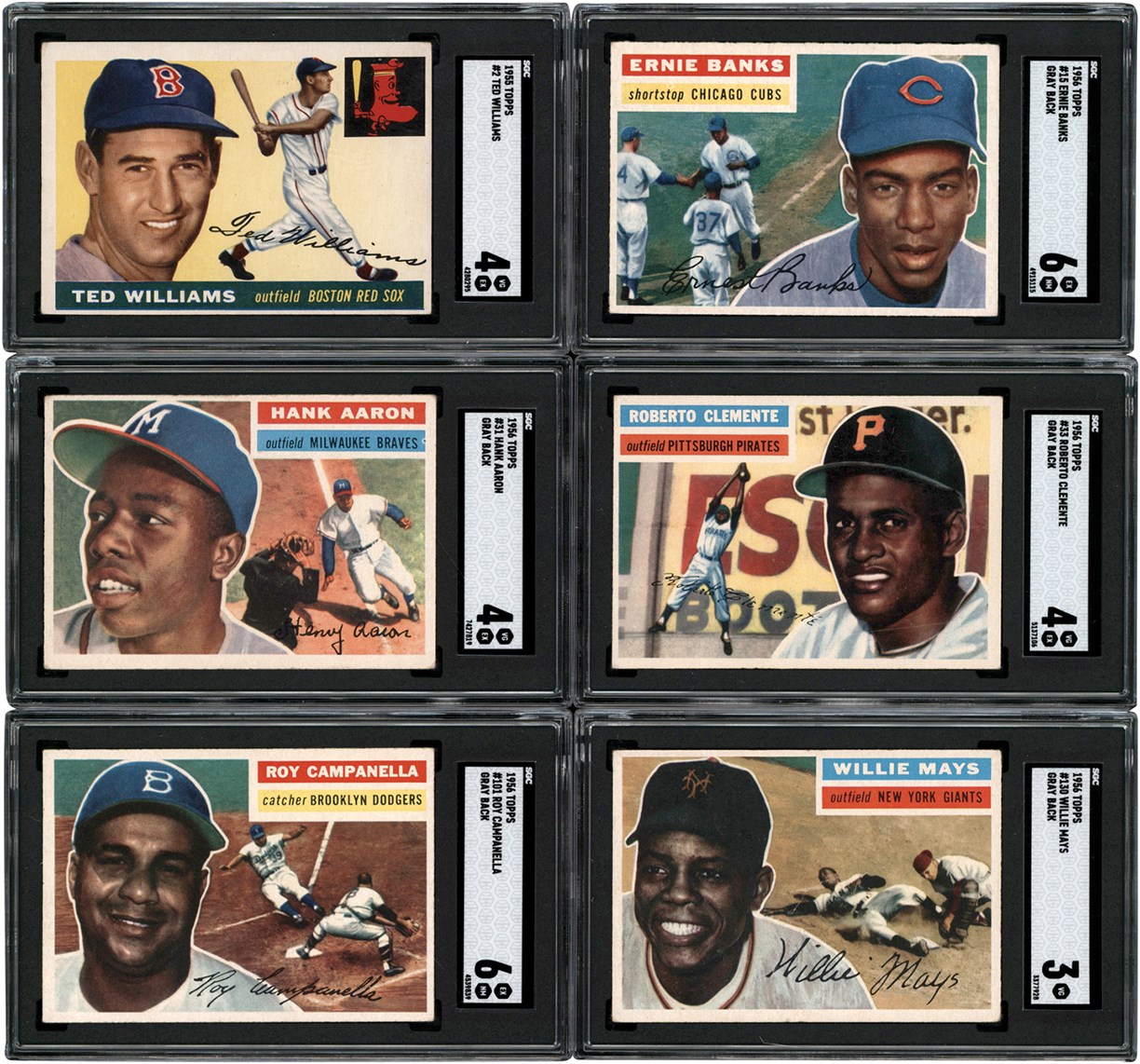 1952-1956 Topps Baseball Collection w/SGC Superstars (424)