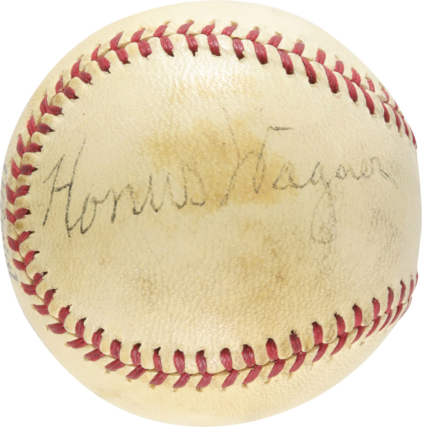 Baseball Autographs - Honus Wagner Single-Signed Baseball (PSA)