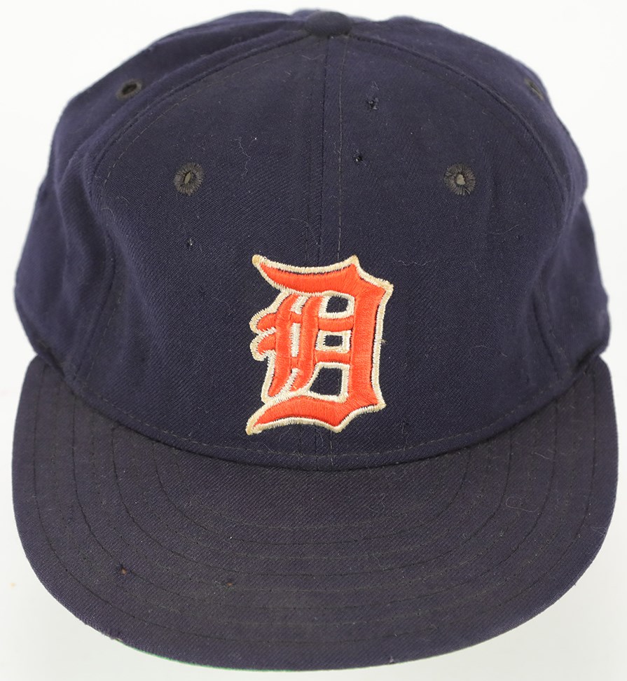 Baseball Equipment - Mid-1970s Ralph Houk Detroit Tigers Game Worn Cap