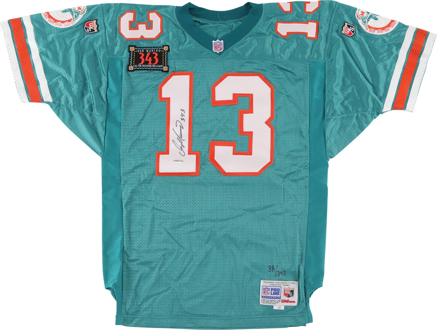- Dan Marino Limited Edition Signed "343" Miami Dolphins Jersey (UDA)