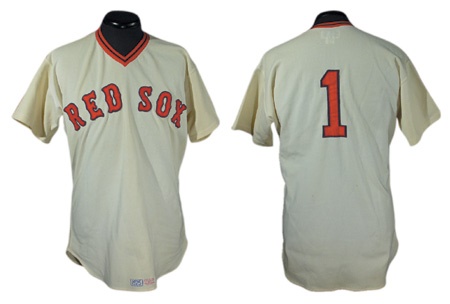 - 1975 Bernie Carbo Boston Red Sox Game Worn Home Jersey