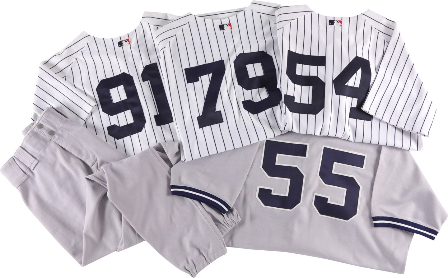 1993-2004 New York Yankees Game Worn & Issued Jersey Collection - Most Steiner Certified (9)