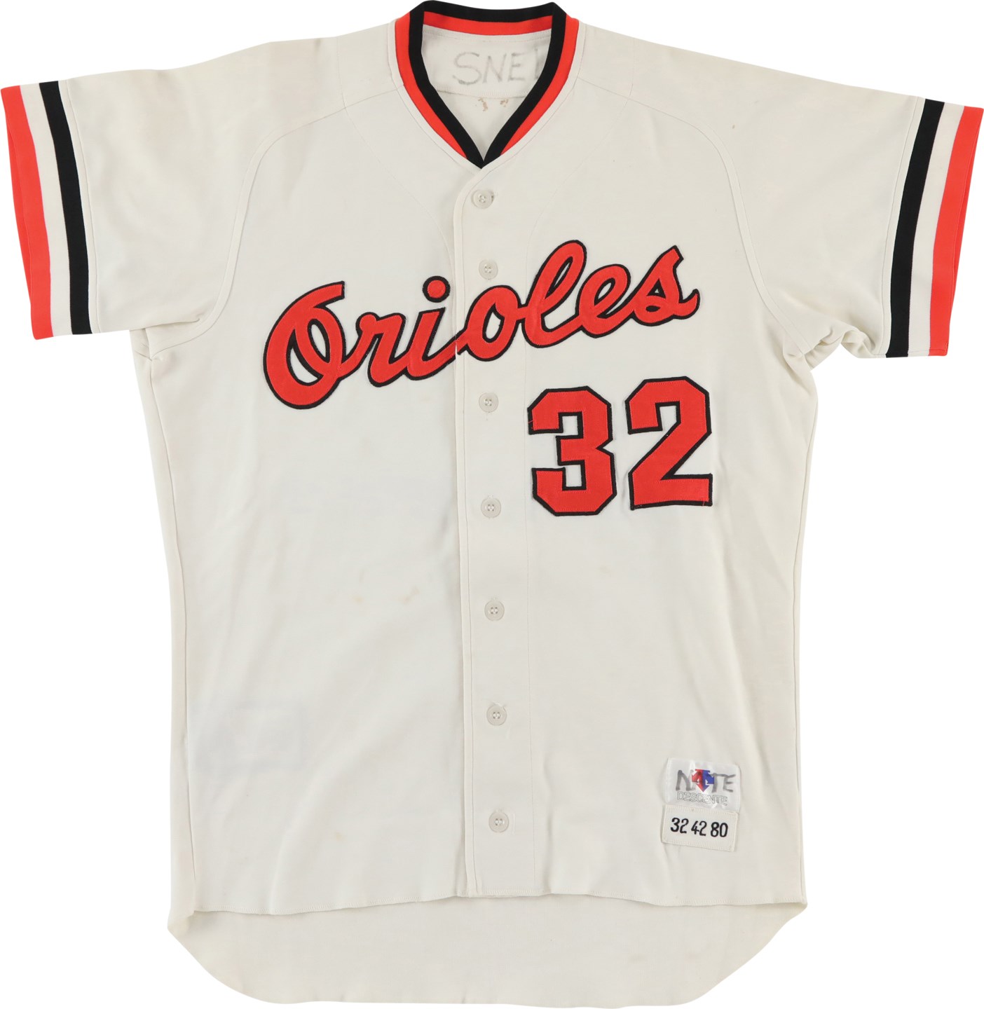 Baseball Equipment - 1980 Steve Stone Baltimore Orioles Game Worn Jersey - Cy Young Award Season