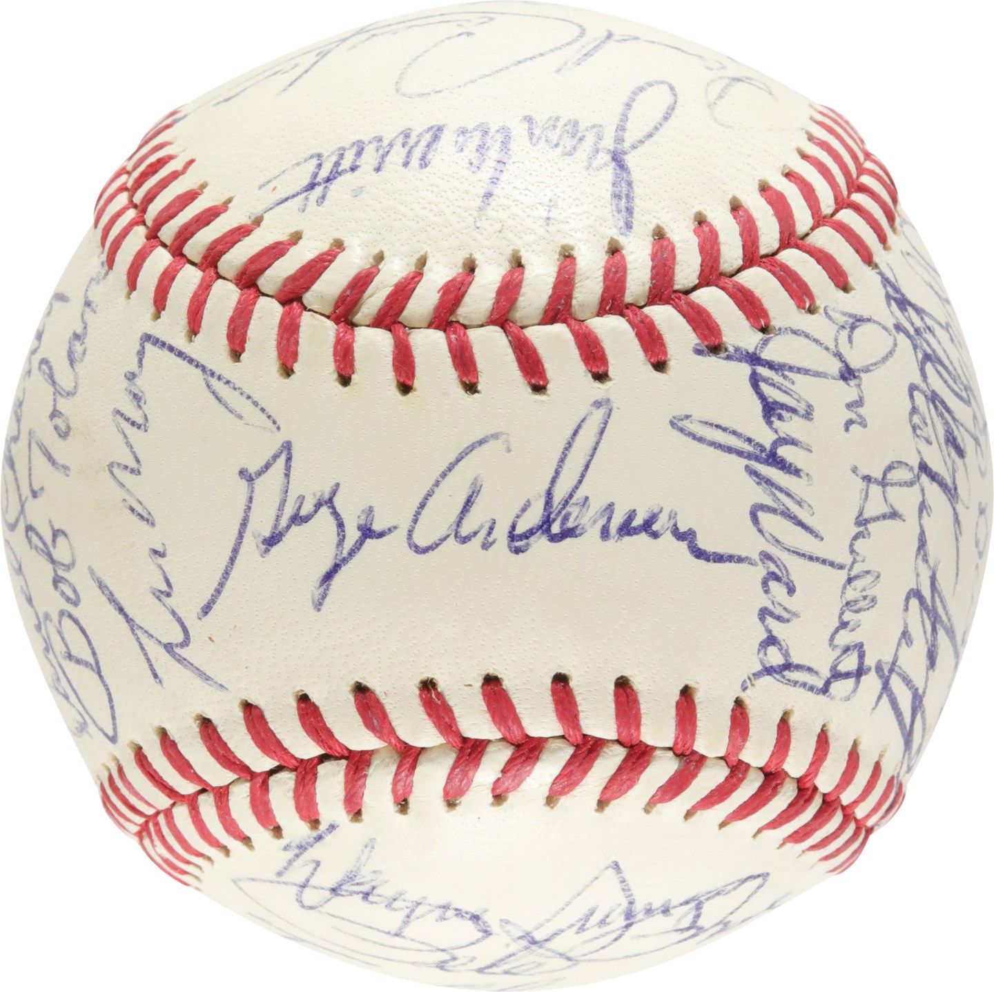 High Grade 1970 Cincinnati Reds National League Champions Team-Signed Baseball (27 Autos)