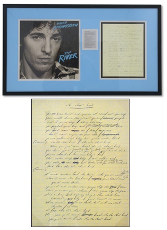 - Bruce Springsteen Ties That Bind Handwritten Lyrics