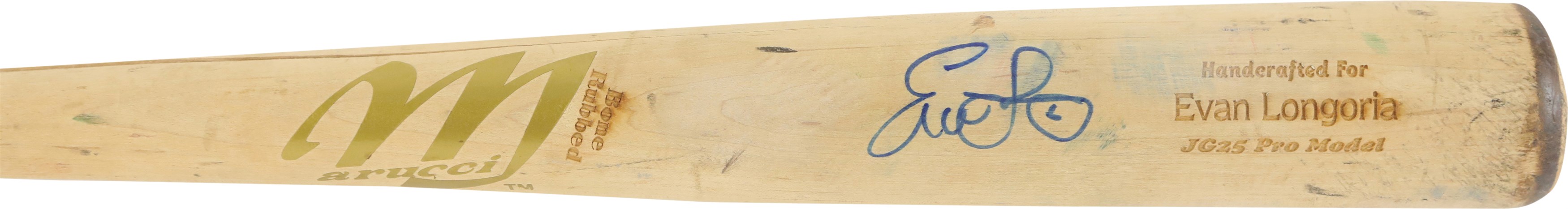 Baseball Equipment - Circa 2010 Evan Longoria Signed Game Used Bat