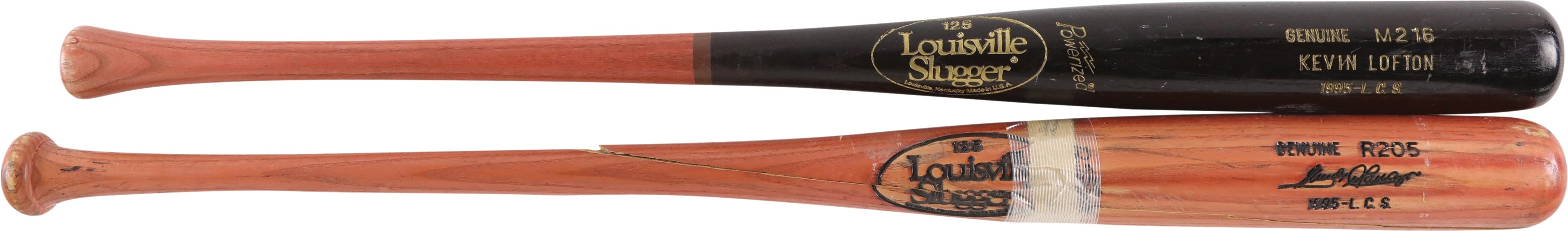 1995 Kenny Lofton & Sandy Alomar Cleveland Indians ALCS Game Used Bat