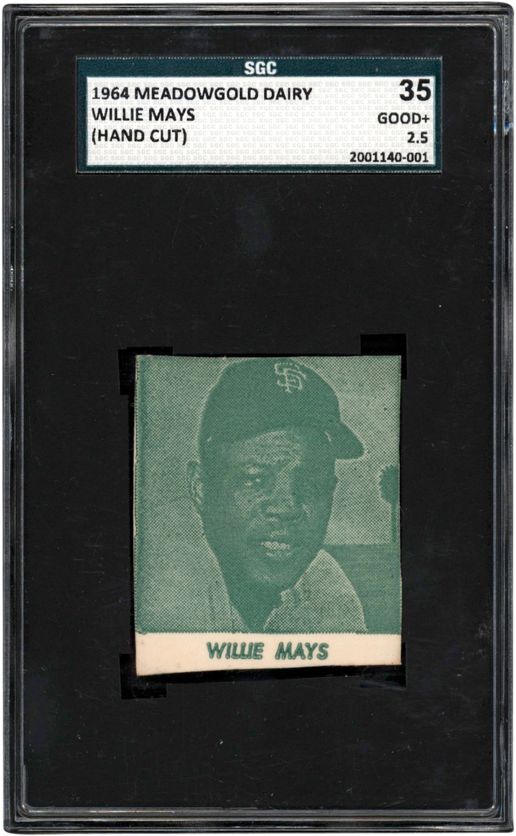 - 1964 Meadowgold Dairy Willie Mays SGC GD+ 2.5 (Pop 1 Two Higher)