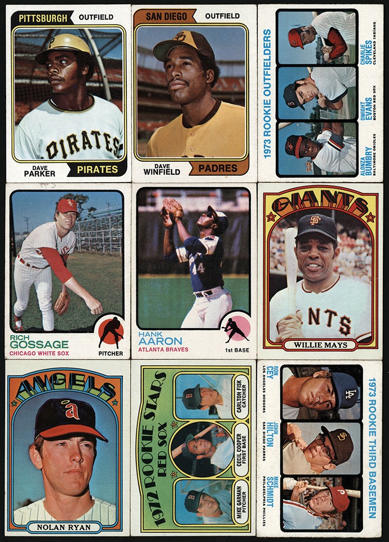 - 1972-1979 Topps Baseball Set Collection (9)